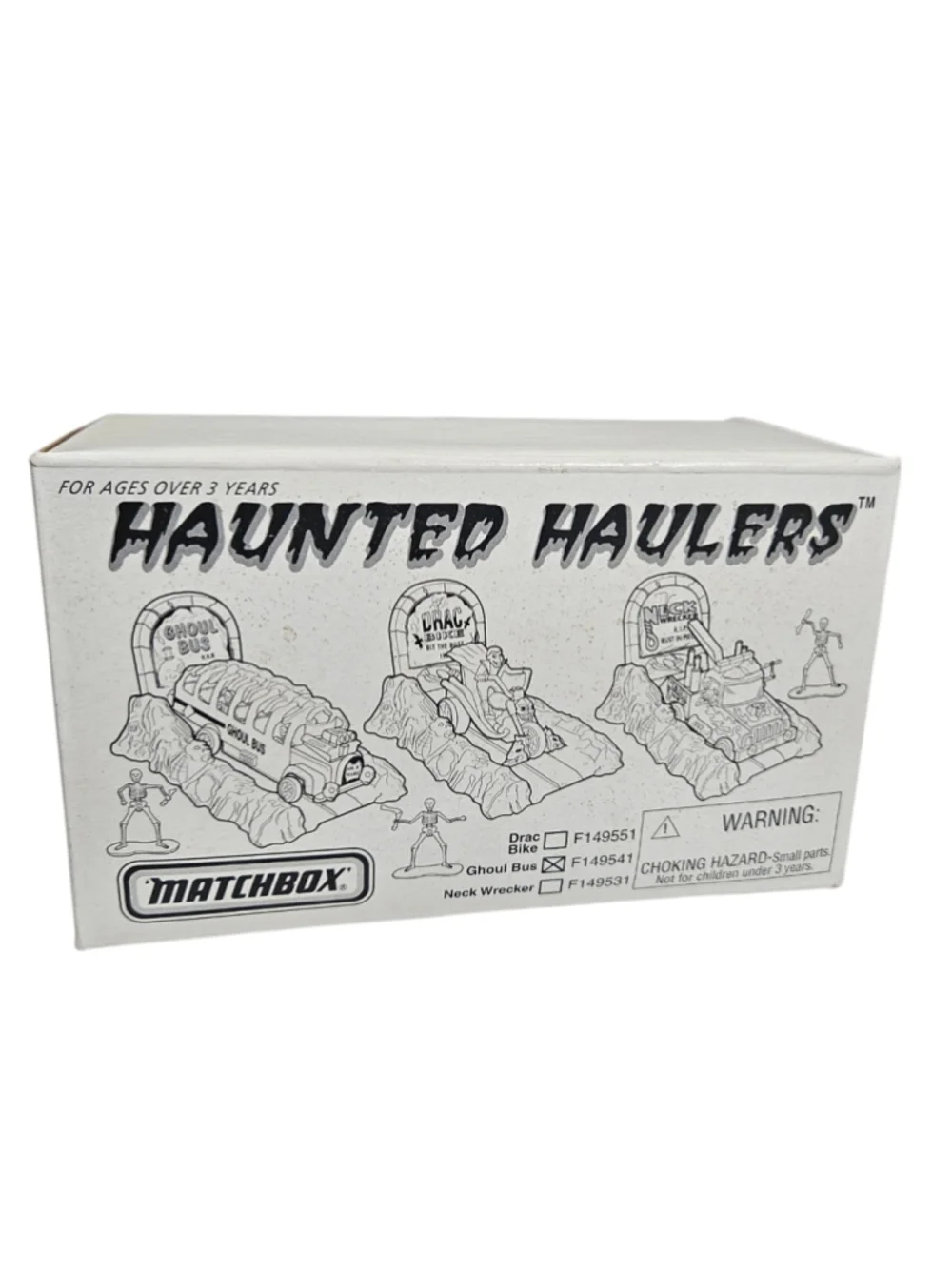 Matchbox 1997 Haunted Haulers Ghoul Bus Play Set w/ Box Halloween Mattel